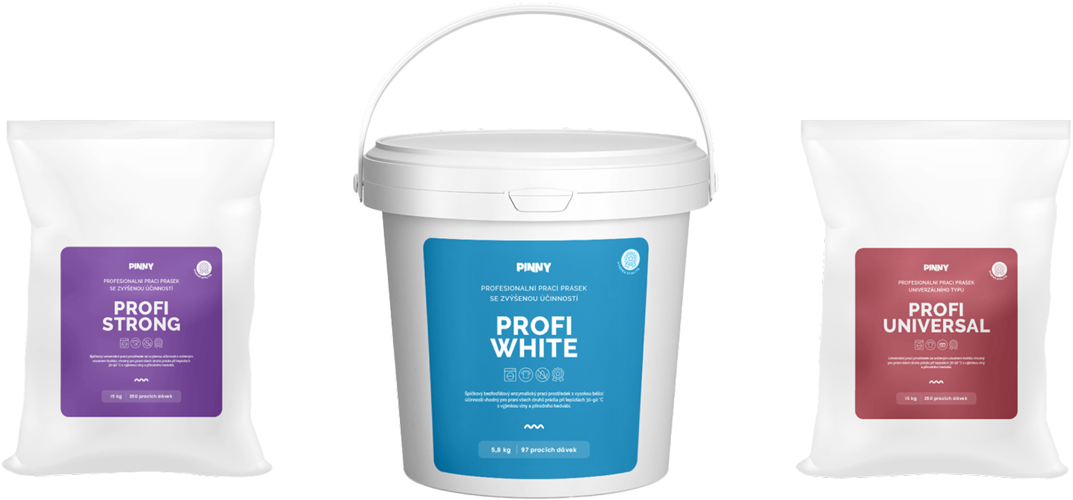 Ukázka obalů Pinny